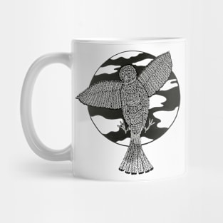 Sparrow in flight Mug